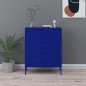 vidaXL Cassettiera Blu Marino 80x35x101,5 cm in Acciaio vidaXL Cassettiera Blu Marino 80x35x101,5 cm in Acciaio