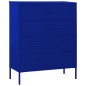 vidaXL Cassettiera Blu Marino 80x35x101,5 cm in Acciaio vidaXL Cassettiera Blu Marino 80x35x101,5 cm in Acciaio