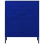 vidaXL Cassettiera Blu Marino 80x35x101,5 cm in Acciaio vidaXL Cassettiera Blu Marino 80x35x101,5 cm in Acciaio