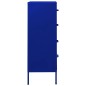 vidaXL Cassettiera Blu Marino 80x35x101,5 cm in Acciaio vidaXL Cassettiera Blu Marino 80x35x101,5 cm in Acciaio