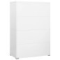 vidaXL Armadio Classificatore Bianco 90x46x134 cm in Acciaio vidaXL Armadio Classificatore Bianco 90x46x134 cm in Acciaio