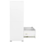 vidaXL Armadio Classificatore Bianco 90x46x134 cm in Acciaio vidaXL Armadio Classificatore Bianco 90x46x134 cm in Acciaio