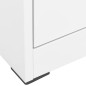 vidaXL Armadio Classificatore Bianco 90x46x134 cm in Acciaio vidaXL Armadio Classificatore Bianco 90x46x134 cm in Acciaio