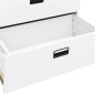 vidaXL Armadio Classificatore Bianco 90x46x134 cm in Acciaio vidaXL Armadio Classificatore Bianco 90x46x134 cm in Acciaio