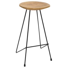 vidaXL Sgabelli da Bar 2 pz in Legno Massello di Teak