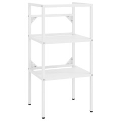 vidaXL Struttura per Lavabo da Bagno Bianca 40x38x83 cm in Ferro