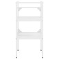 vidaXL Struttura per Lavabo da Bagno Bianca 40x38x83 cm in Ferro