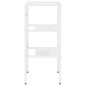 vidaXL Struttura per Lavabo da Bagno Bianca 40x38x83 cm in Ferro