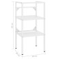vidaXL Struttura per Lavabo da Bagno Bianca 40x38x83 cm in Ferro