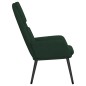 vidaXL Sedia Relax Verde Scuro in Tessuto vidaXL Sedia Relax Verde Scuro in Tessuto