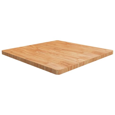vidaXL Piano Tavolo Quadrato Marrone Chiaro 90x90x4cm Rovere Trattato