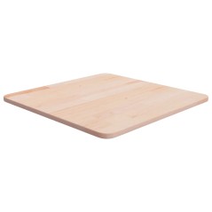vidaXL Piano Tavolo Quadrato 50x50x1,5 cm Massello Rovere Non Trattato