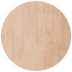 vidaXL Piano Tavolo Rotondo Ø40x4 cm Massello di Rovere Non Trattato