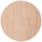 vidaXL Piano Tavolo Rotondo Ø40x4 cm Massello di Rovere Non Trattato
