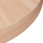 vidaXL Piano Tavolo Rotondo Ø40x4 cm Massello di Rovere Non Trattato