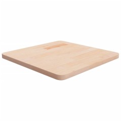 vidaXL Piano Tavolo Quadrato 50x50x2,5 cm Massello Rovere Non Trattato