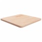 vidaXL Piano Tavolo Quadrato 50x50x2,5 cm Massello Rovere Non Trattato