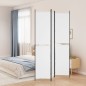 vidaXL Divisorio a 3 Pannelli bianco 150x220 cm in Tessuto vidaXL Divisorio a 3 Pannelli bianco 150x220 cm in Tessuto