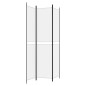 vidaXL Divisorio a 3 Pannelli bianco 150x220 cm in Tessuto vidaXL Divisorio a 3 Pannelli bianco 150x220 cm in Tessuto