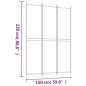 vidaXL Divisorio a 3 Pannelli bianco 150x220 cm in Tessuto vidaXL Divisorio a 3 Pannelli bianco 150x220 cm in Tessuto