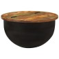 vidaXL Tavolino da Salotto Nero 50x27 cm in Legno Massello di Recupero vidaXL Tavolino da Salotto Nero 50x27 cm in Legno Massello di Recupero