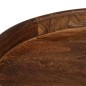 vidaXL Tavolini Rotondi 3 pz in Legno Massello di Mango vidaXL Tavolini Rotondi 3 pz in Legno Massello di Mango