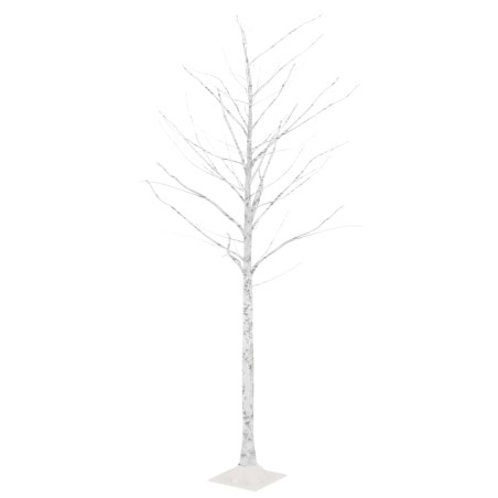 Betulla con LED Bianco Caldo 128 LED 220 cm