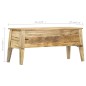 vidaXL Cassa Portaoggetti 99x35x48 cm in Legno Massello di Mango vidaXL Cassa Portaoggetti 99x35x48 cm in Legno Massello di Mango