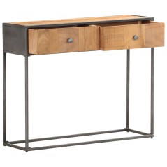 vidaXL Tavolo Consolle 90x30x75 cm in Legno Massello di Recupero