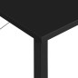 vidaXL Scrivania per Computer Nera 80x40x72 cm in MDF e Metallo