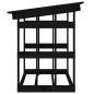 Portalegna Nero 108x64,5x77 cm in Legno Massello di Pino Portalegna Nero 108x64,5x77 cm in Legno Massello di Pino