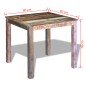 vidaXL Tavolo da Pranzo in Legno Massello di Recupero 80x82x76 cm vidaXL Tavolo da Pranzo in Legno Massello di Recupero 80x82x76 cm