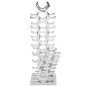 vidaXL Portavini in Alluminio Argento 27 Bottiglie vidaXL Portavini in Alluminio Argento 27 Bottiglie