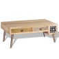 vidaXL Tavolino Salotto con Cassetti Legno Massello Mango 105x55x41 cm vidaXL Tavolino Salotto con Cassetti Legno Massello Mango 105x55x41 cm