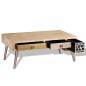vidaXL Tavolino Salotto con Cassetti Legno Massello Mango 105x55x41 cm vidaXL Tavolino Salotto con Cassetti Legno Massello Mango 105x55x41 cm