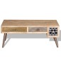 vidaXL Tavolino Salotto con Cassetti Legno Massello Mango 105x55x41 cm vidaXL Tavolino Salotto con Cassetti Legno Massello Mango 105x55x41 cm