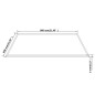 vidaXL Piano Tavolo in Vetro Temperato Quadrato 800x800 mm vidaXL Piano Tavolo in Vetro Temperato Quadrato 800x800 mm