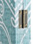 vidaXL Paravento Pieghevole 160x170 cm Stampa Farfalla Blu