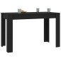 vidaXL Tavolo da Pranzo Nero 120x60x76 cm in Legno Multistrato vidaXL Tavolo da Pranzo Nero 120x60x76 cm in Legno Multistrato