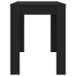 vidaXL Tavolo da Pranzo Nero 120x60x76 cm in Legno Multistrato vidaXL Tavolo da Pranzo Nero 120x60x76 cm in Legno Multistrato