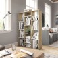 vidaXL Libreria/Divisorio Bianco Rovere Sonoma 100x24x140 Multistrato vidaXL Libreria/Divisorio Bianco Rovere Sonoma 100x24x140 Multistrato