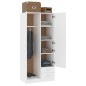 vidaXL Armadio Bianco 80x52x180 cm in Legno Multistrato vidaXL Armadio Bianco 80x52x180 cm in Legno Multistrato