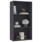 vidaXL Libreria a 3 Ripiani Grigia 60x30x114 cm in Legno Multistrato vidaXL Libreria a 3 Ripiani Grigia 60x30x114 cm in Legno Multistrato