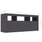 vidaXL Mobile Porta TV Grigio 120x30x50 cm in Legno Multistrato vidaXL Mobile Porta TV Grigio 120x30x50 cm in Legno Multistrato