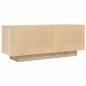vidaXL Mobile TV Bianco e Rovere Sonoma 100x35x40 cm Legno Multistrato vidaXL Mobile TV Bianco e Rovere Sonoma 100x35x40 cm Legno Multistrato