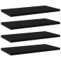 vidaXL Ripiani per Libreria 4pz Neri 40x20x1,5cm in Legno Multistrato vidaXL Ripiani per Libreria 4pz Neri 40x20x1,5cm in Legno Multistrato