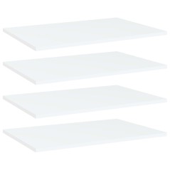 vidaXL Ripiani per Libreria 4pz Bianchi 60x40x1,5 cm Legno Multistrato