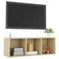vidaXL Mobile Porta TV Rovere Sonoma 107x35x37 cm in Legno Multistrato vidaXL Mobile Porta TV Rovere Sonoma 107x35x37 cm in Legno Multistrato