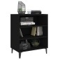vidaXL Credenza Nera 57x35x70 cm in Legno Multistrato