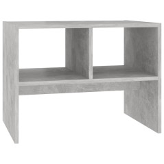 vidaXL Tavolino Grigio Cemento 60x40x45 cm in Legno Multistrato